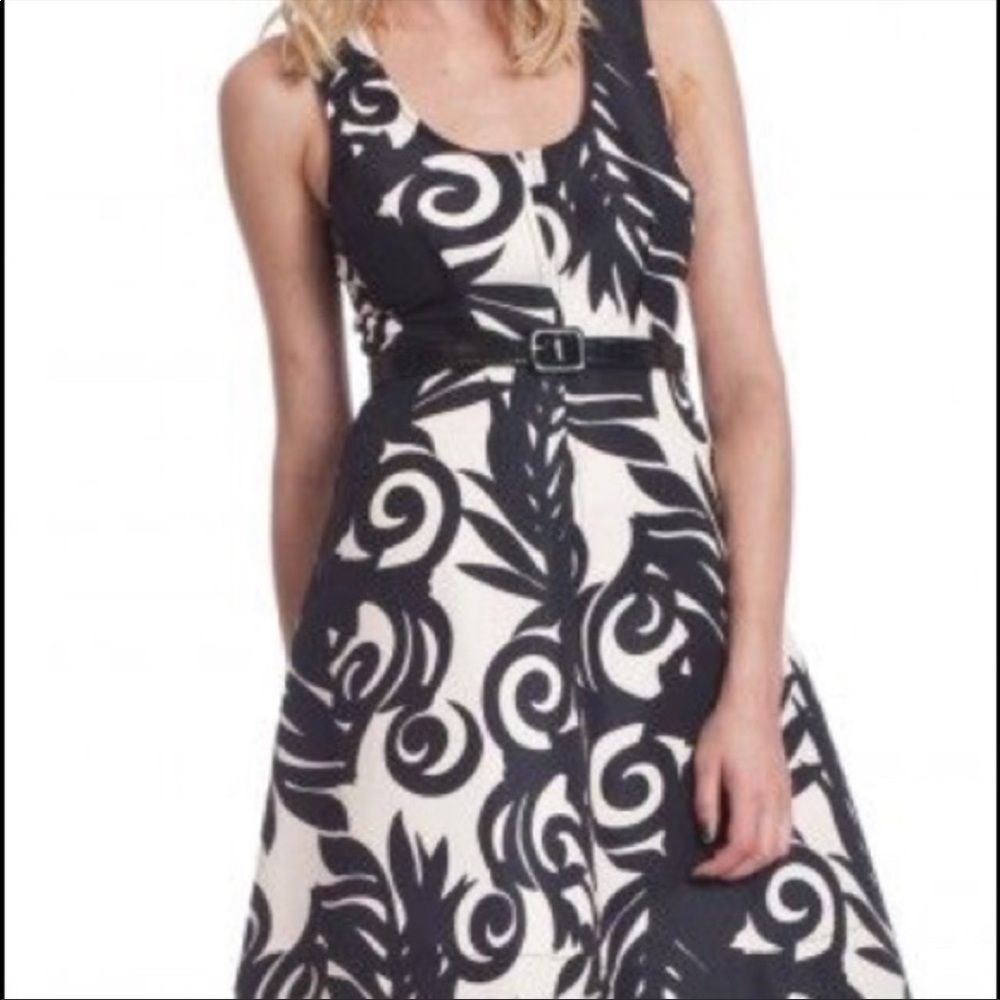 Anthropologie Plenty by Tracy Reese Dress . Mona Black and White